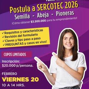 Taller Sercotec - 20 Febrero (Abeja/Semilla/Pioneras)